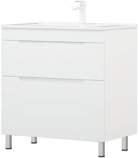 Corozo Тумба под раковину Юта 75 Z2 белая – картинка-3